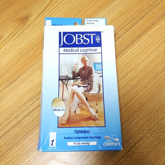 NEW Jobst Medical LegWear Compression Knee High Med Petite Opaque 15-20 mmHg - Picture 3 of 4